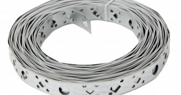 ForgeFix White Plastic Coated Pre-Galvanised Band 12mm X 0.8 X 10m