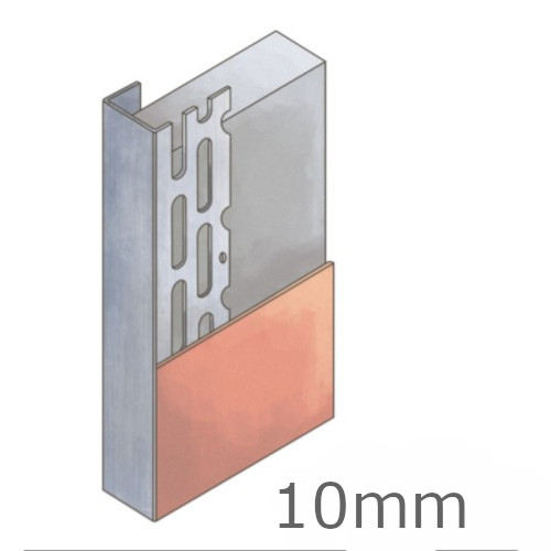 10mm Galvanised Steel Plasterboard Edge Bead - 3m