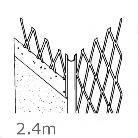 Standard Angle Bead Galvanised steel 2.4m length Standard Angle Bead Galvanised steel 2.4m length