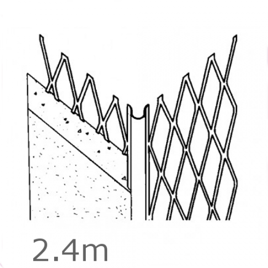 Standard Angle Bead Galvanised steel 2.4m length