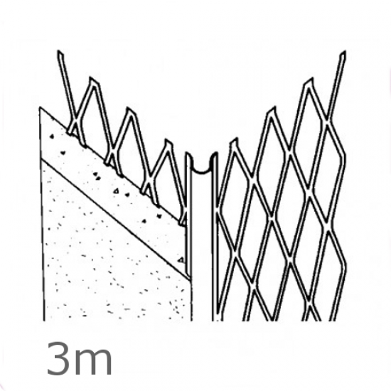 Standard Angle Bead Galvanised steel 3m length Standard Angle Bead Galvanised steel 3m length