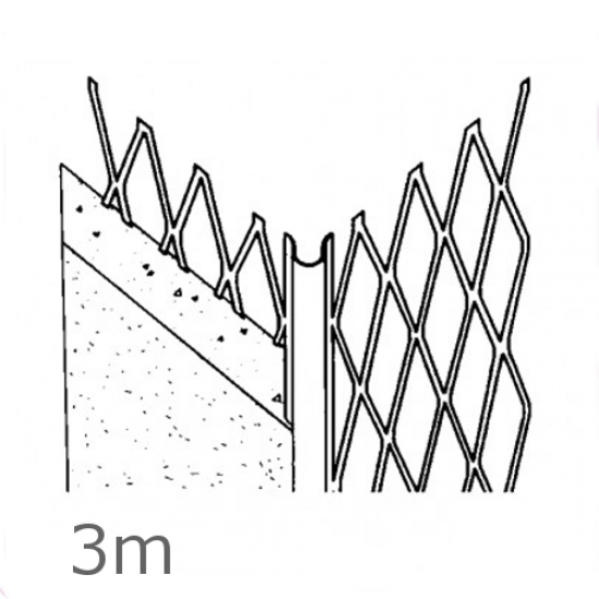 Standard Angle Bead Stainless Steel 3m length