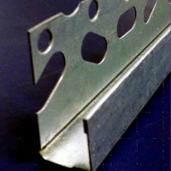 13mm Galvanised Steel Plasterboard Edge Bead - 3m
