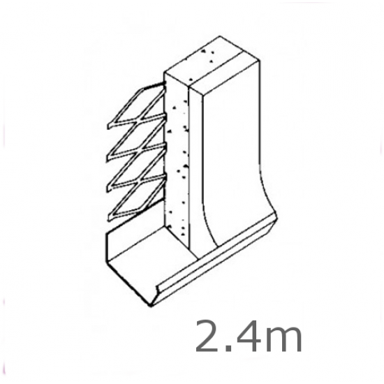 Galvanised External Render Stop (Bell Bead) - 2.4m Galvanised External Render Stop (Bell Bead) - 2.4m