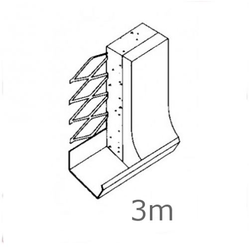 Stainless Steel External Render Stop (Bell Bead) - 3m length