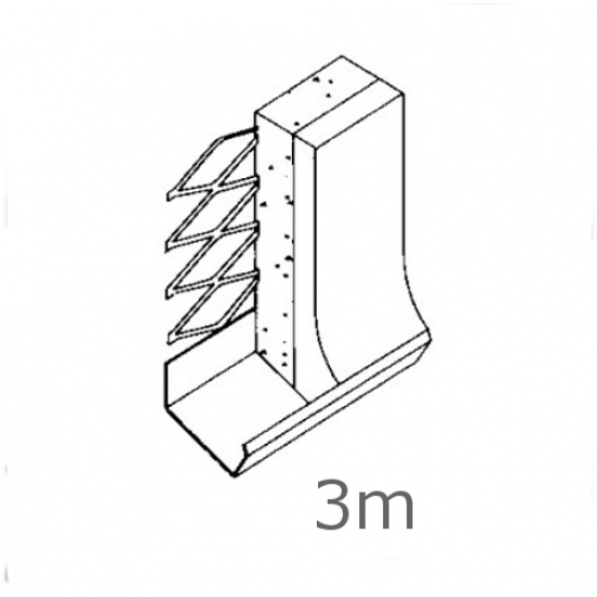 Galvanised External Render Stop (Bell Bead) - 3m length Galvanised External Render Stop (Bell Bead) - 3m length