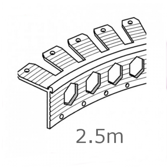 uPVC Arch Bead - plaster depth 2-3mm uPVC Arch Bead - plaster depth 2-3mm