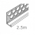 uPVC External Render Stop Bead - Render depth 12-22mm