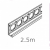 uPVC External Render Stop Bead - Render depth 6-12mm