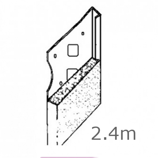 3mm Galvanised Thin Coat Plaster Stop - 2.4m length 3mm Galvanised Thin Coat Plaster Stop - 2.4m length