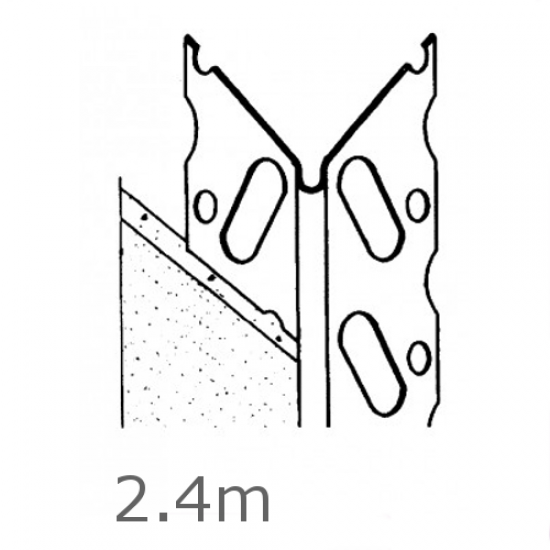 Galvanised Skim Angle Bead 2.4m length (Thin coat) Galvanised Skim Angle Bead 2.4m length (Thin coat)
