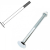 8x65 Zinc Plated Coach Bolt - Box of 50