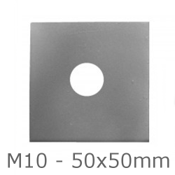 Bright Zinc plated Square Plate Washers M10 - box of 100 Bright Zinc plated Square Plate Washers M10 - box of 100