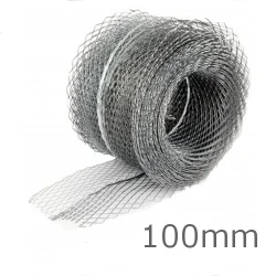 100mm Stainless Steel Coiled Mesh Lath - 20m length