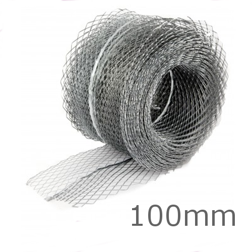 100mm Galvanised Coiled Mesh Lath - 20m length
