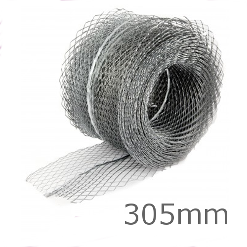 305mm Galvanised Coiled Mesh Lath - 20m length