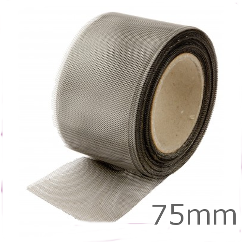 75mm x 30m Stainless Steel Soffit Vent Mesh
