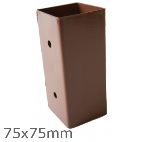 75x75mm Galvanised powder coated Fence Post Extender 75x75mm Galvanised powder coated Fence Post Extender