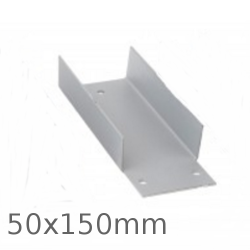 150mm Galvanised Gravel Board Clip for timber - 50mm width 150mm Galvanised Gravel Board Clip for timber - 50mm width