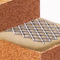 225mm Stainless Steel Coiled Mesh Lath - 20m length