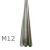 M12 Zinc Plated Studding