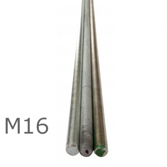 M16 Zinc Plated Studding
