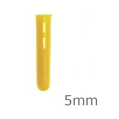 5mm Anker-it Yellow Plastic Plug - box of 100