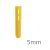 5mm Anker-it Yellow Plastic Plug - box of 100