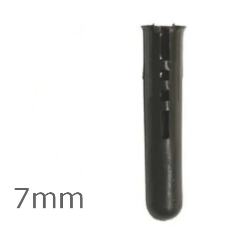 7mm Anker-it Brown Plastic Plug - box of 100 7mm Anker-it Brown Plastic Plug - box of 100