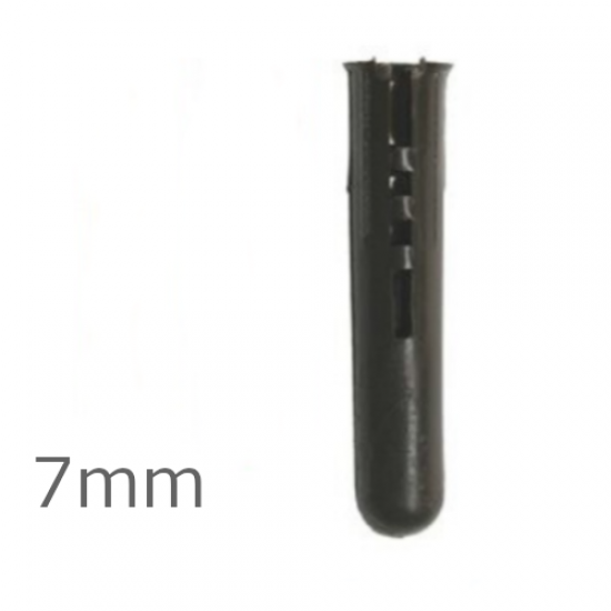 7mm Anker-it Brown Plastic Plug - box of 100