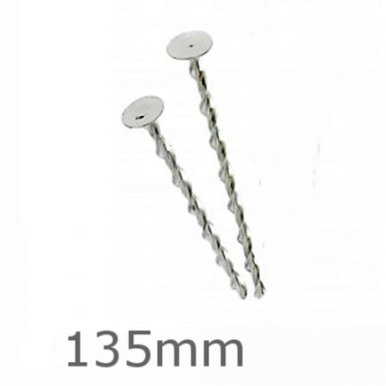 135mm Helical Flat Roof Fixings for 70-95mm panels