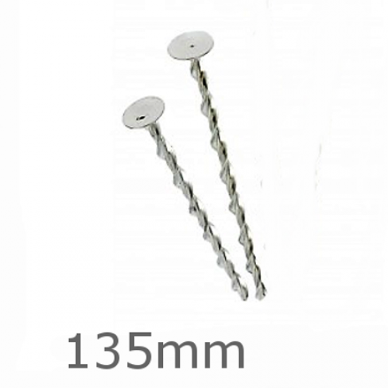 135mm Helical Flat Roof Fixings for 70-95mm panels - pack of 25 135mm Helical Flat Roof Fixings for 70-95mm panels - pack of 25