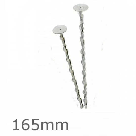 165mm Helical Flat Roof Fixings for 96-126mm panels