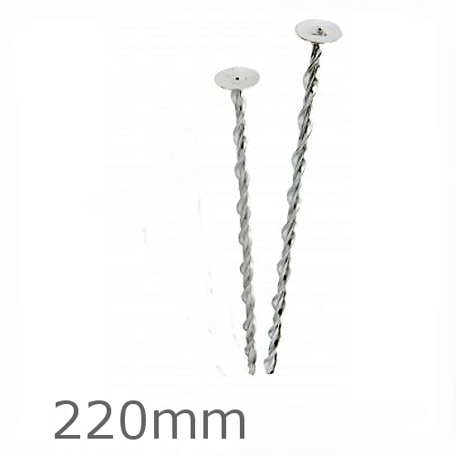 220mm Helical Flat Roof Fixing for 151-181mm panels