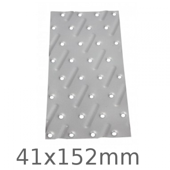 41x152mm Galvanised Nail Plate - box of 50 41x152mm Galvanised Nail Plate - box of 50