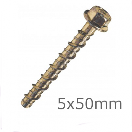5x50 Thunderbolt Flange Head - box of 100 5x50 Thunderbolt Flange Head - box of 100