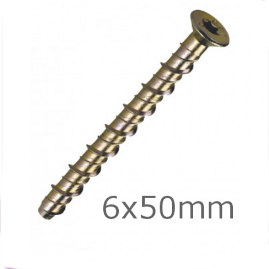 6x50 Thunderbolt Countersunk Head - box of 100 6x50 Thunderbolt Countersunk Head - box of 100