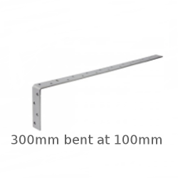 Light Duty Restraint Strap 300mm Bent 100mm Light Duty Restraint Strap 300mm Bent 100mm