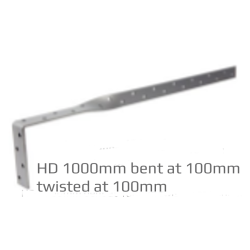 Heavy Duty Restraint Strap 1000mm Bent 100mm Twisted 100mm Heavy Duty Restraint Strap 1000mm Bent 100mm Twisted 100mm