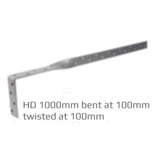 Heavy Duty Restraint Strap 1000mm Bent 100mm Twisted 100mm