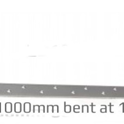 Heavy Duty Restraint Strap 1000mm Bent 150mm