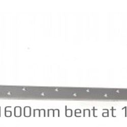 Heavy Duty Restraint Strap 1600mm Bent 150mm