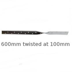 Light Duty Restraint Strap 600mm Twisted 100mm Light Duty Restraint Strap 600mm Twisted 100mm