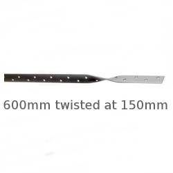 Light Duty Restraint Strap 600mm Twisted 150mm Light Duty Restraint Strap 600mm Twisted 150mm