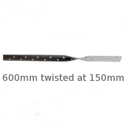 Light Duty Restraint Strap 600mm Twisted 150mm