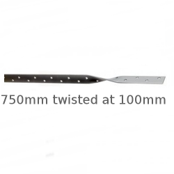 Light Duty Restraint Strap 750mm Twisted 100mm Light Duty Restraint Strap 750mm Twisted 100mm