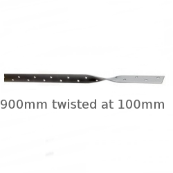Light Duty Restraint Strap 900mm Twisted 100mm Light Duty Restraint Strap 900mm Twisted 100mm