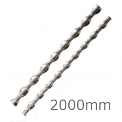 8mm Helical Bar Stainless Steel - 2m length