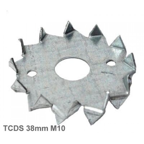 38mm M10mm Galvanised Steel Double Sided Tooth Plate Timber Connector
