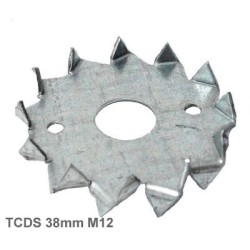 38mm M12mm Galvanised Steel Double Sided Tooth Plate Timber Connector 38mm M12mm Galvanised Steel Double Sided Tooth Plate Timber Connector